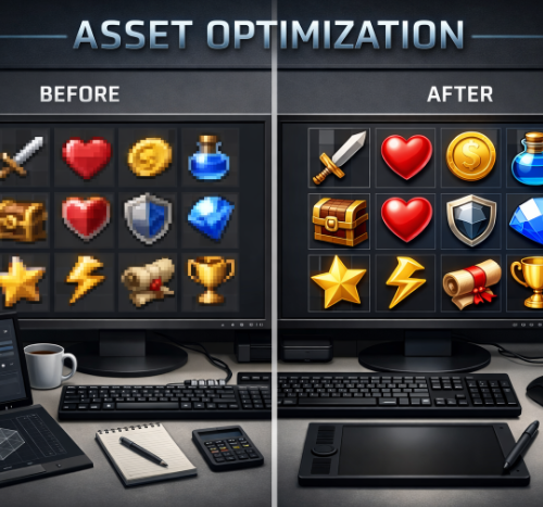 Game Icon and Asset Optimization Package
