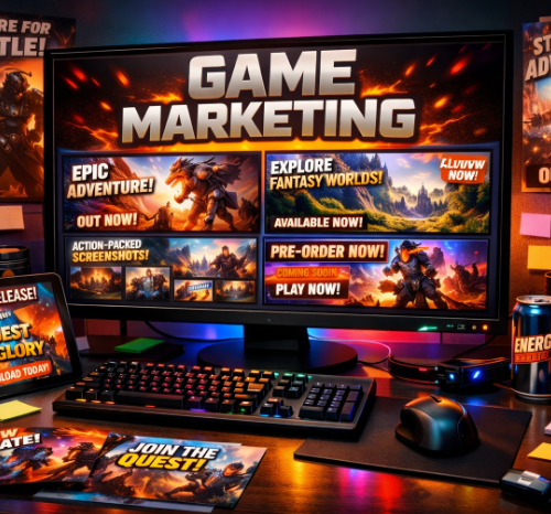 Game Promotional Visual Design Package