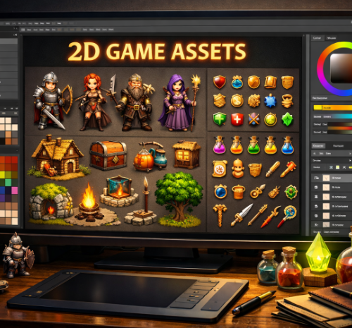 2D Game Art Resources Package